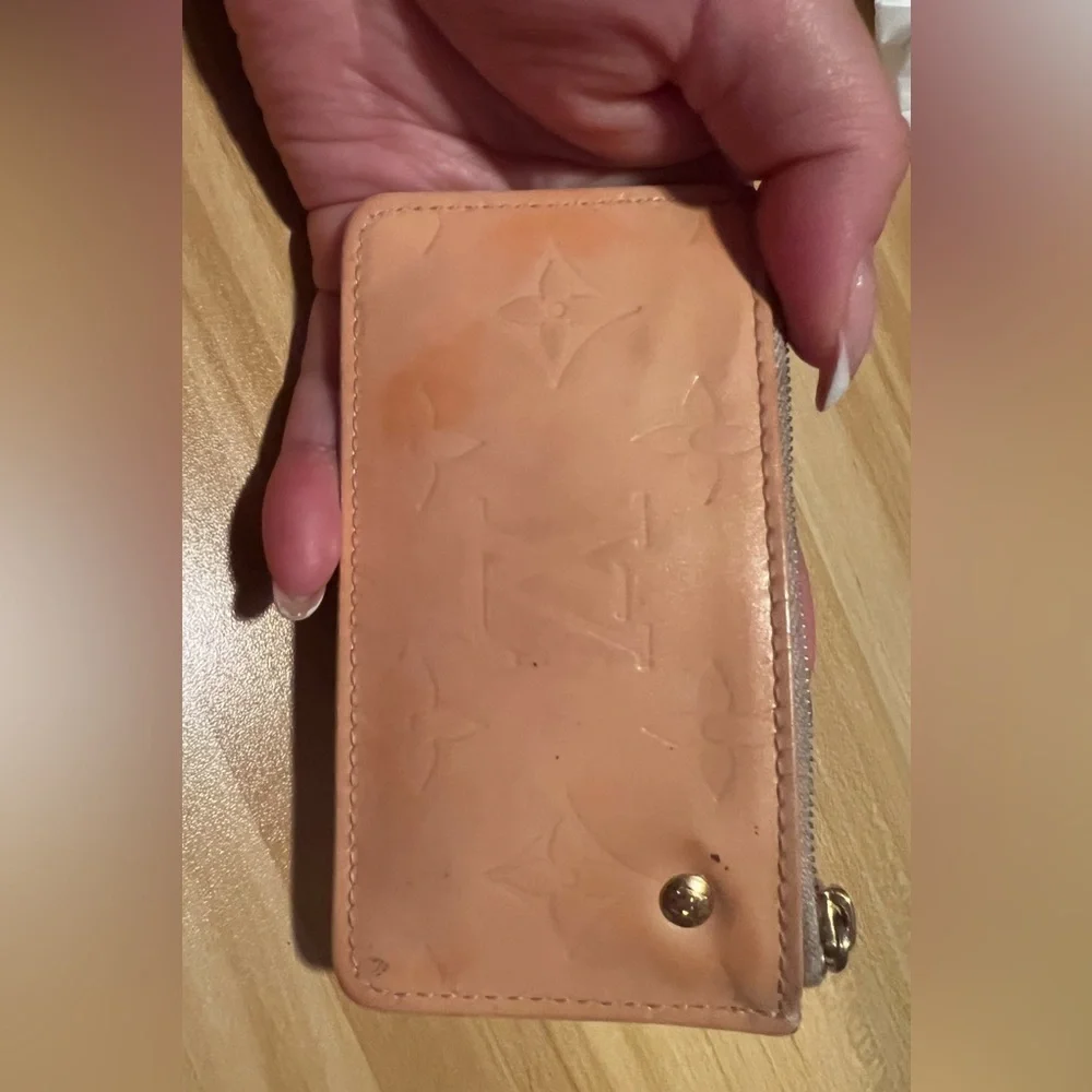 Louis Vuitton Key Cles Pochette Keychain Change Monogram Vernis Coin Pouch LV - Picture 11 of 14